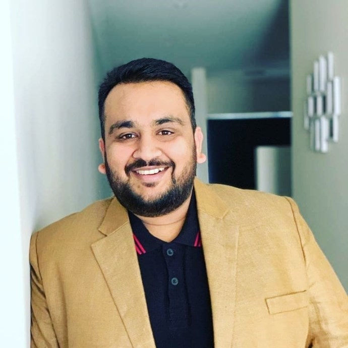 Vicky Goyal, founder of MyClubtap, at a suburban Melbourne cricket ground